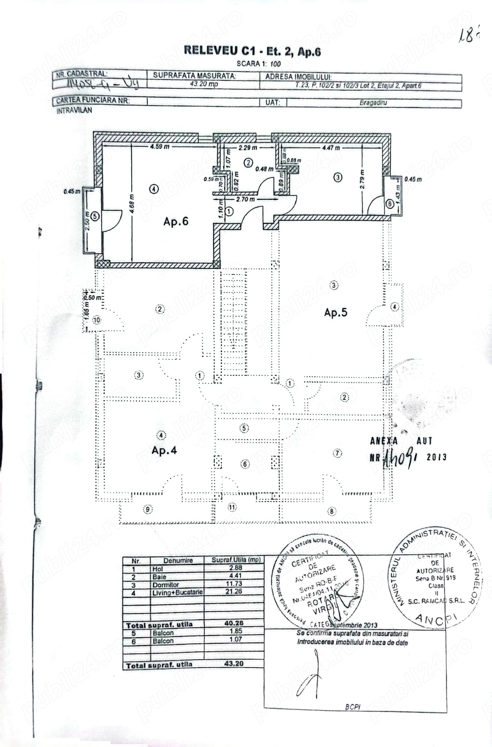 Vând apartament  2 camere