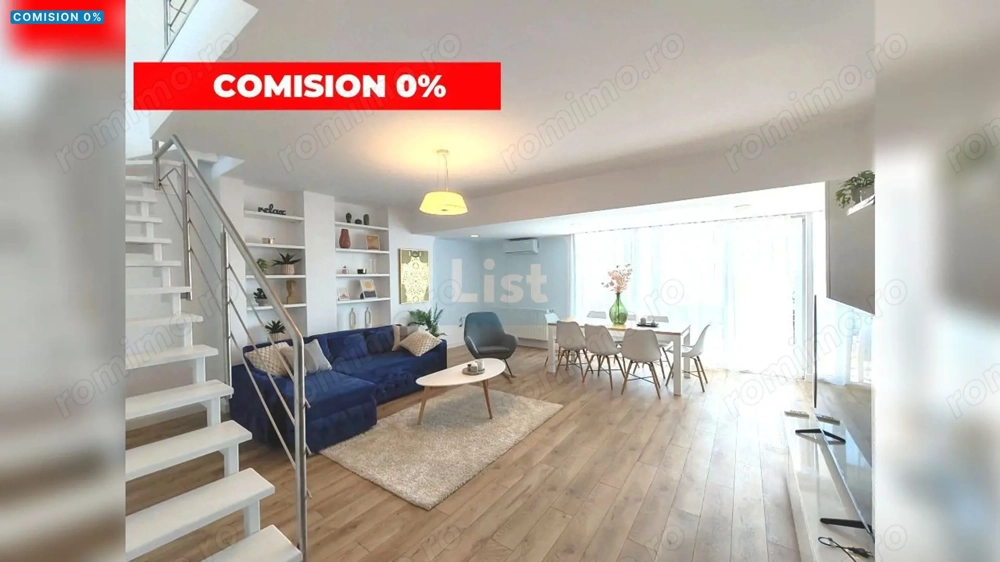 Penthouse pe 2 niveluri cu terase, parcare in Buna Ziua! comision 0%