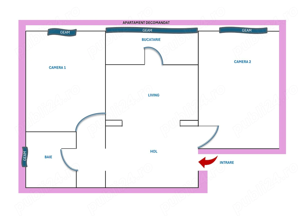 Apartament de vanzare - direct de la Proprietar ( fara Agentii) 