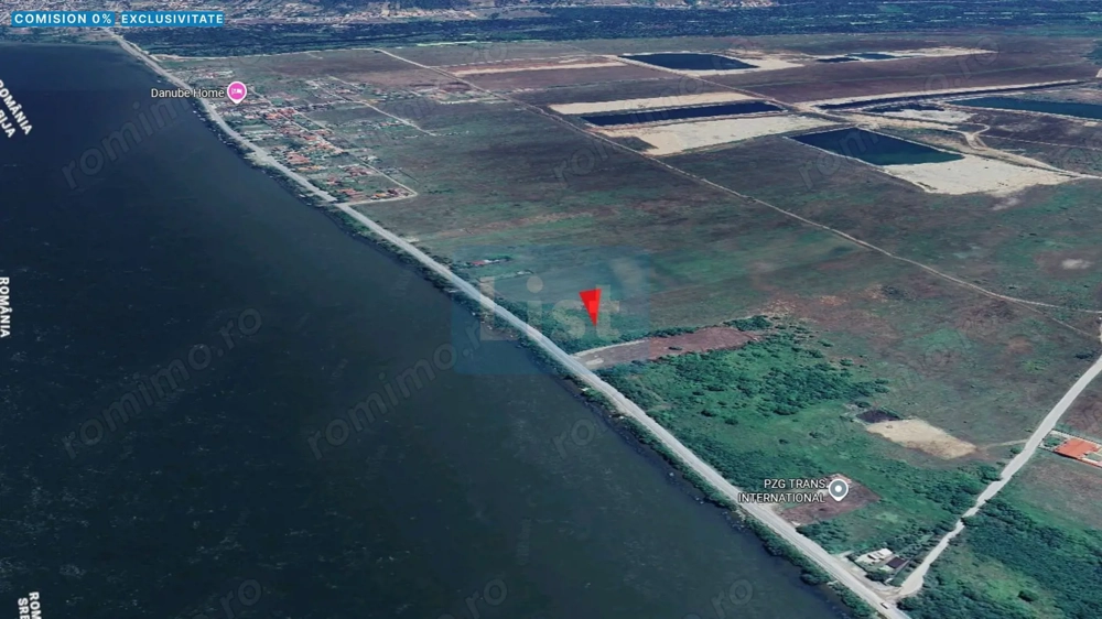 Teren 3000 mp dublu acces – vedere la Dunăre