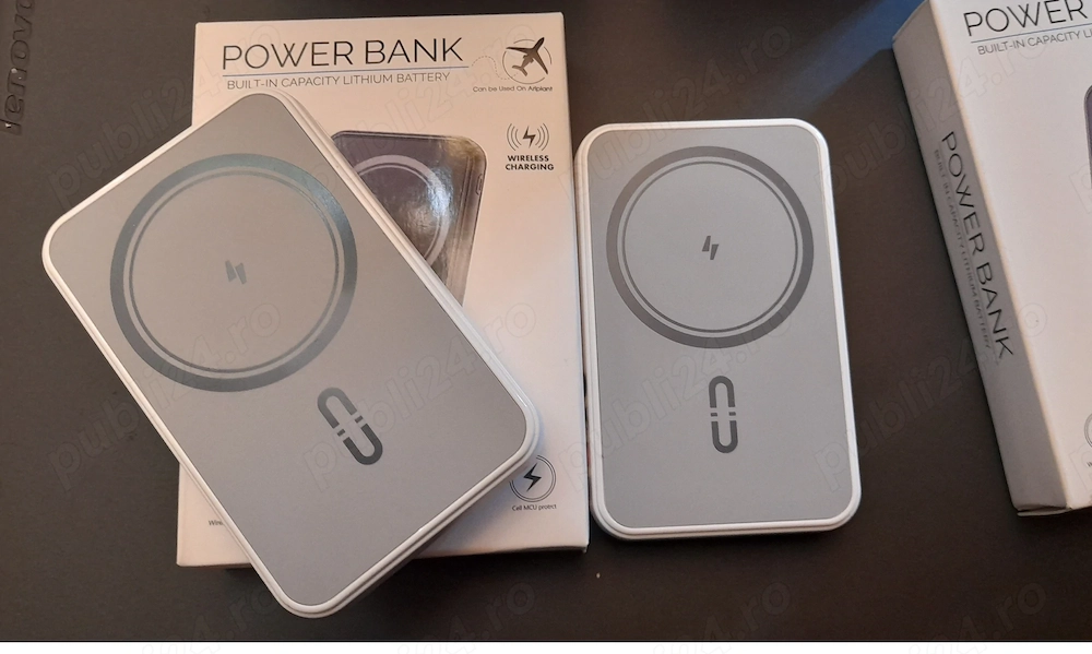 baterie externa 10000mA powerbank MagSafe wireless , noi sigilate