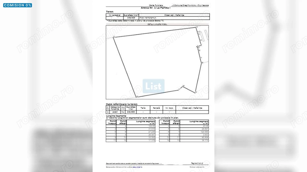 Comision 0 %! Teren extravilan 500,000mp ideal pentru ansamblu de case