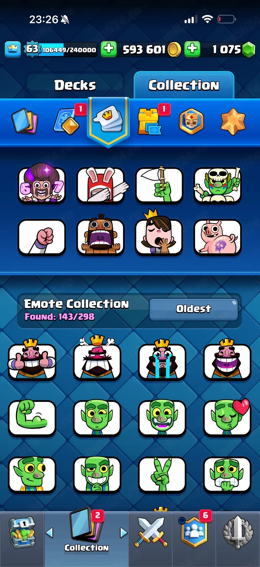 cont clash royale 