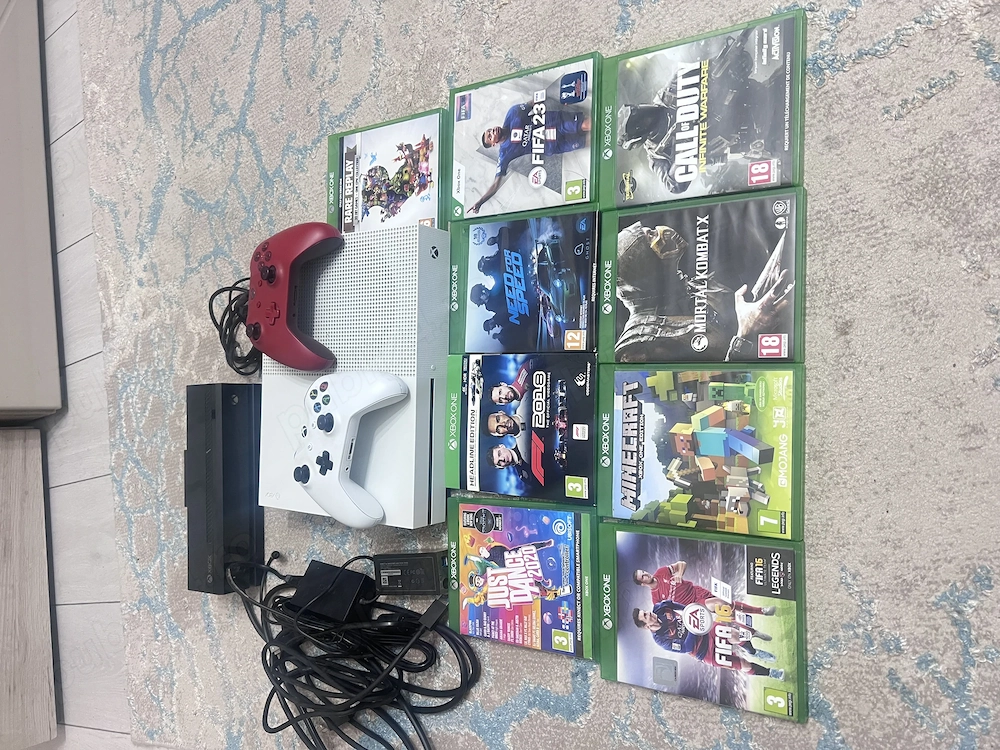 Xbox One S + Kinekt + jocuri