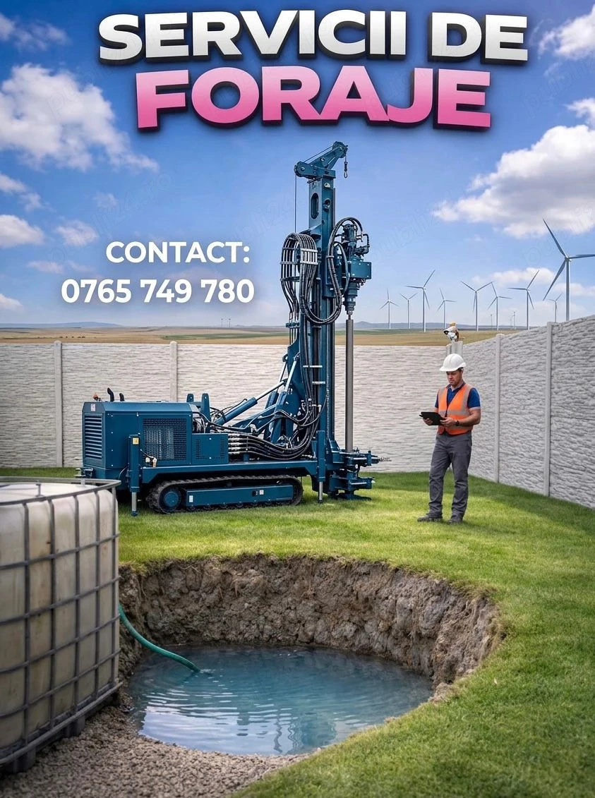 foraje puțuri de apa 