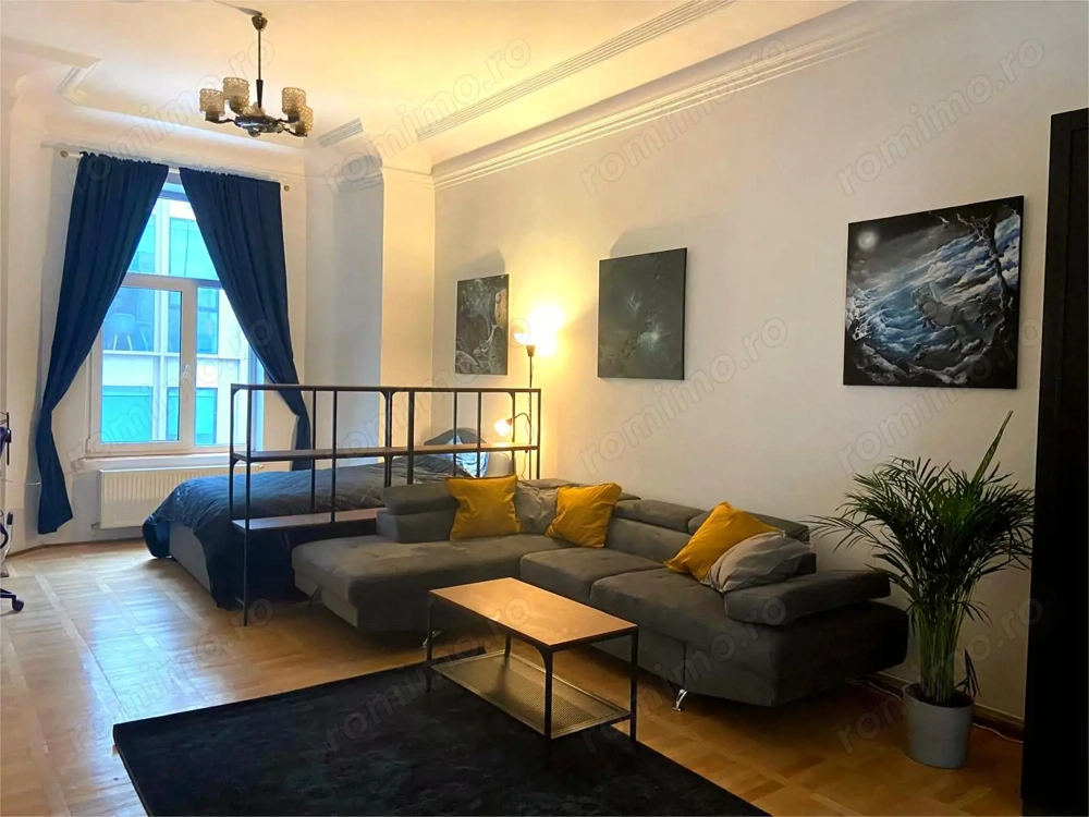 Apartament superb 1 cameră, Cismigiu, 53 mp, ideal birou Airbnb, fără risc