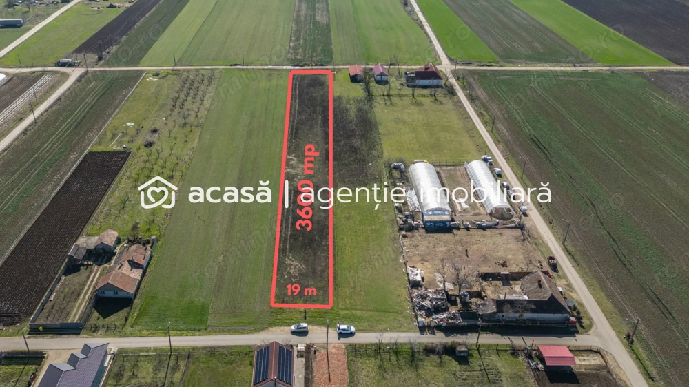 Teren 3.600 mp în Curtici, 2 fronturi stradale – La doar 20 km de Arad