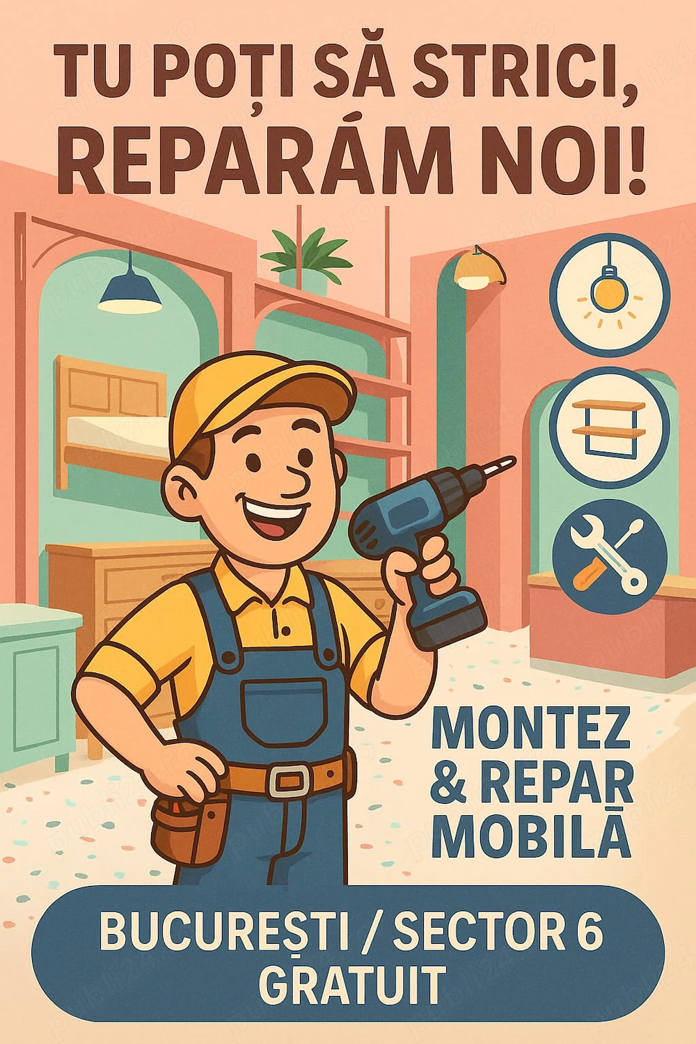 Curatare Canapele, Geamuri, Covoare, Montaj și Reparații Mobilă