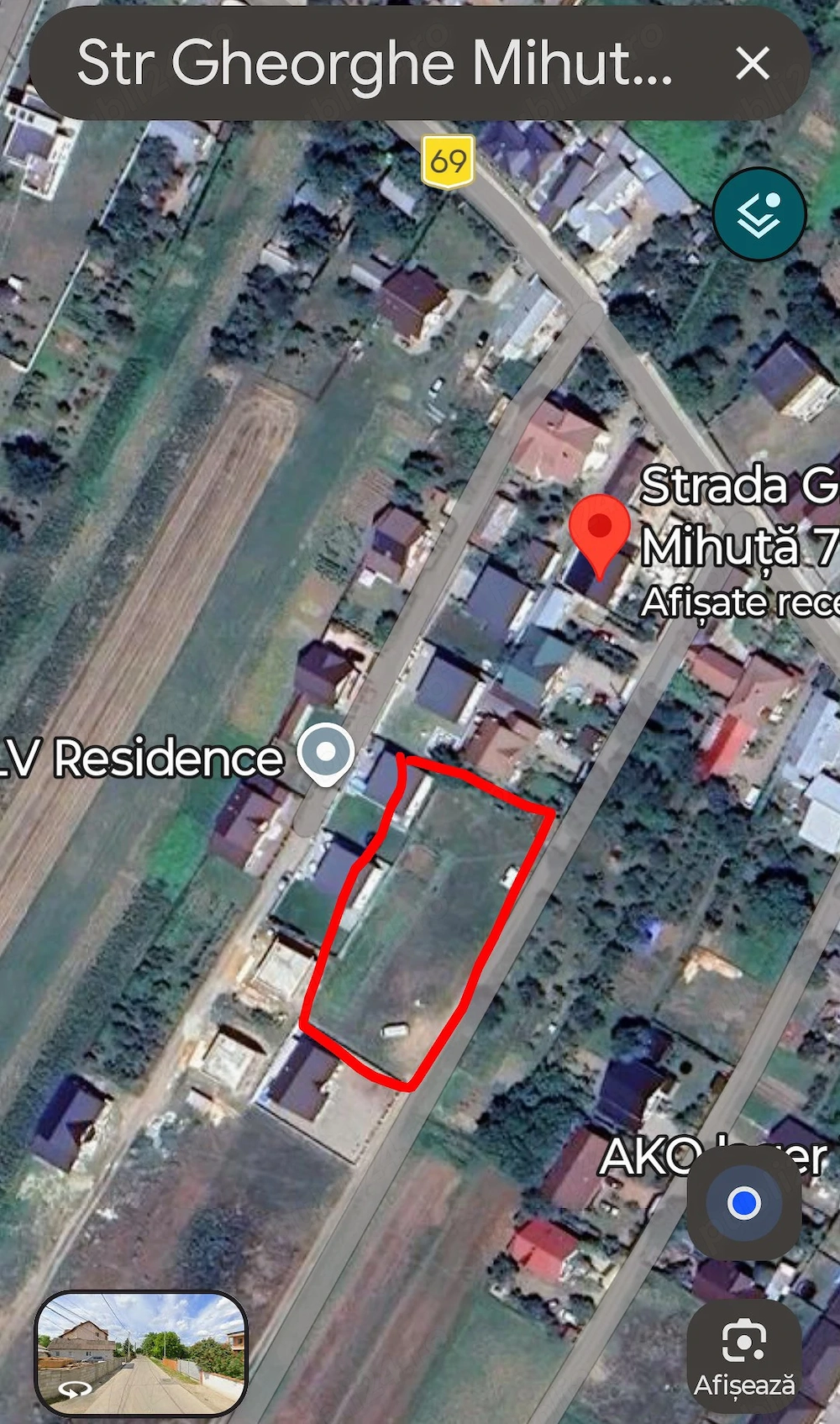 Teren intravilan Lisaura, com Ipotești 1612 mp, ideal investiție 