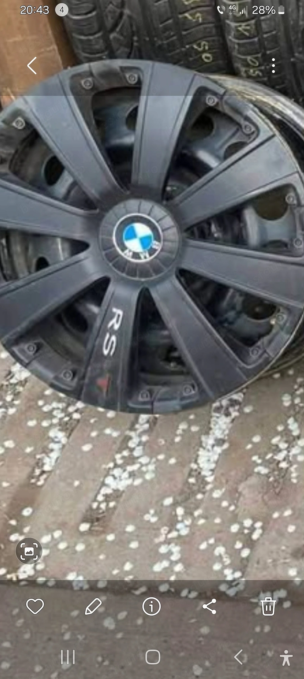 Vand Jante cu capace Bmw si anvelope 205/55/16 