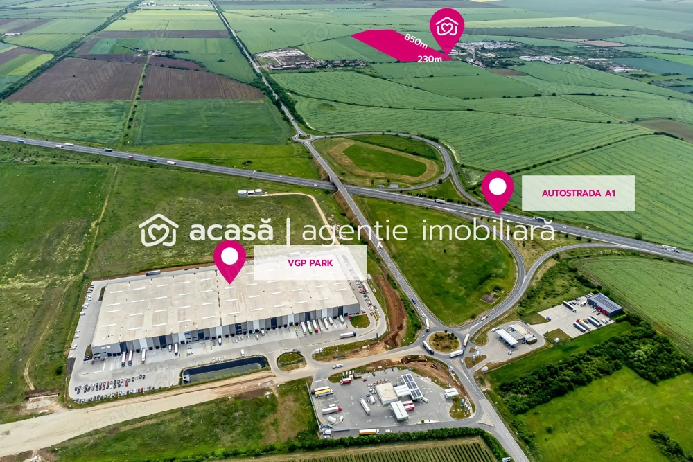 Teren cu PUZ ideal pentru parc logistic și de servicii
