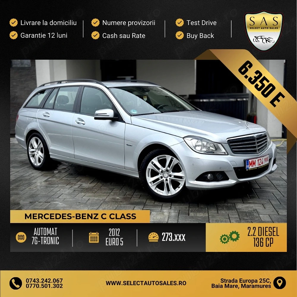Mercedes Facelift C class  w204   Automat   cash sau rate 