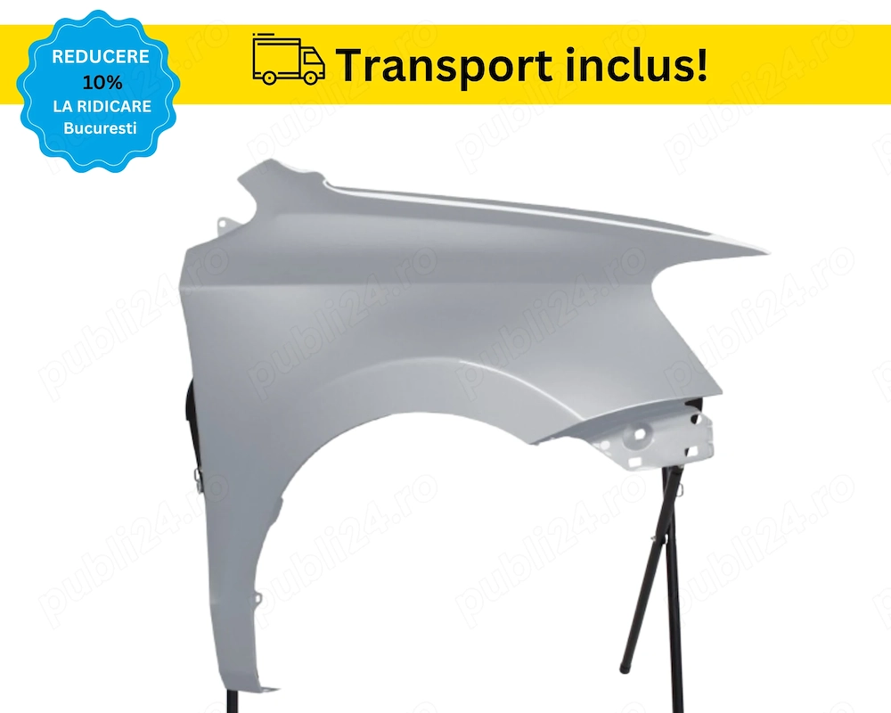 Aripa dreapta Fata VW Polo 6R 6C 2009-2017 Gri LA7W VOPSITA