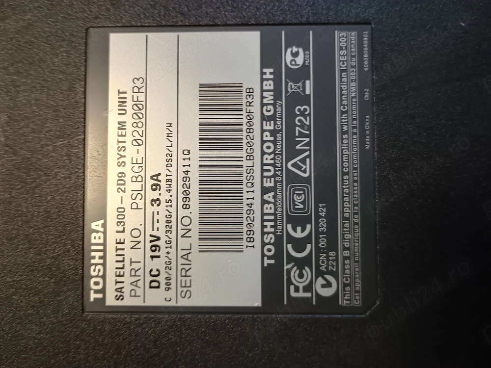  leptop laptop toshiba vezi poze anunt tot