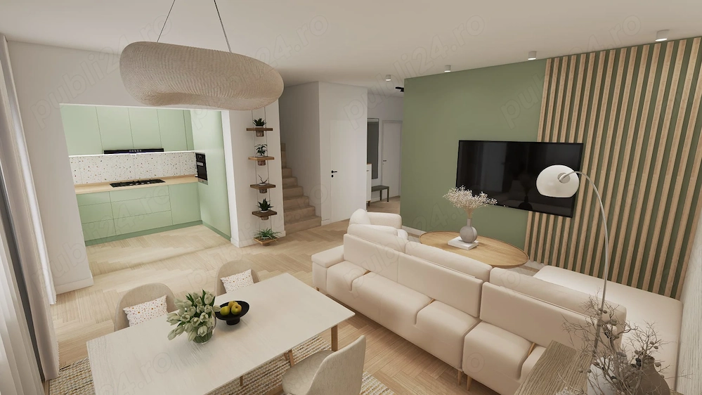 Zona str. Victoriei (str. Crizantemelor) - PROIECT NOU - case tip duplex, P+E, teren 360-442 mp