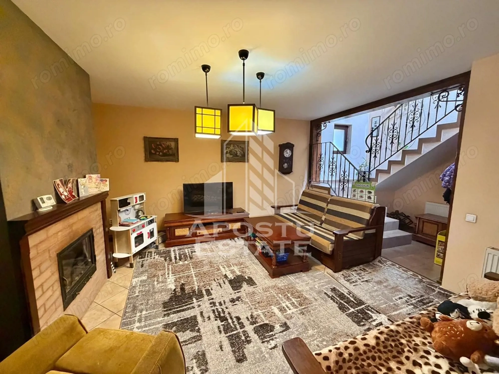 Casa 5 camere, de inchiriat, centrala proprie, Giarmata Mare