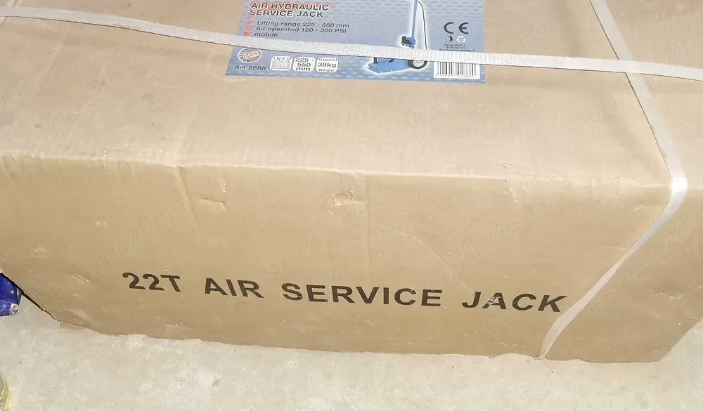 Vând Cric auto pneumatic-hidraulic mobil 22 T