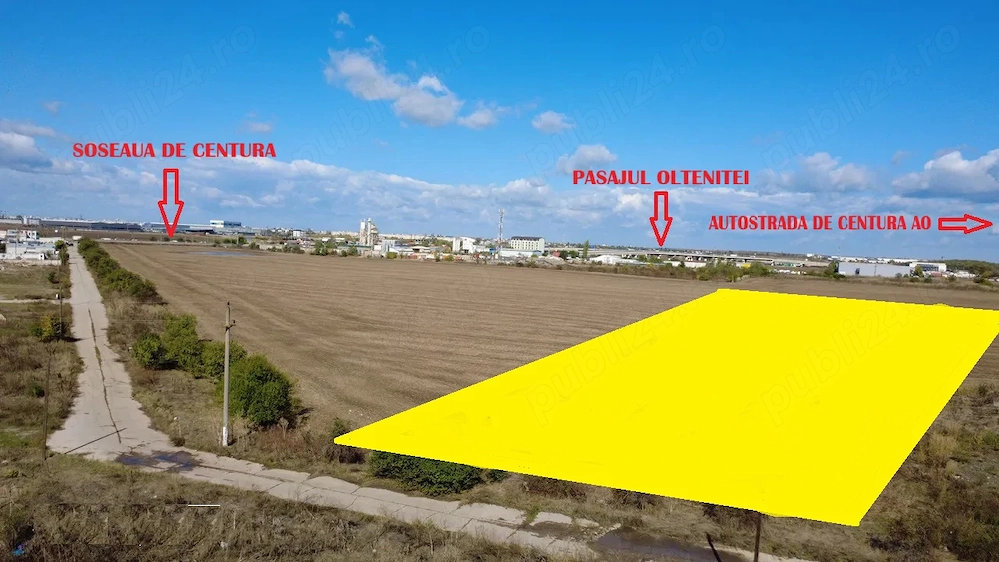 Teren industrial 33.500 mp cu PUZ aprobat 