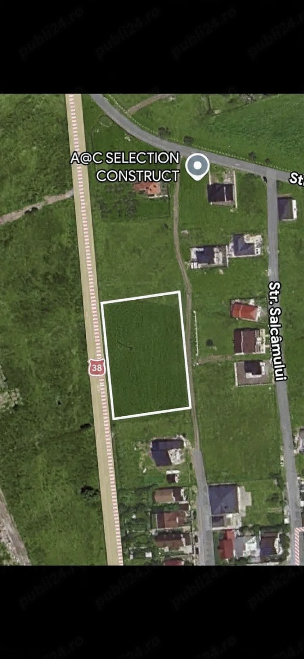 Teren intravilan în Techirghiol, 800 mp, situat chiar la șoseaua principală DN Constanța   Negru Vod