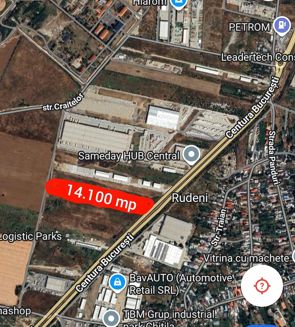 Teren industrial Centura București 14100mp