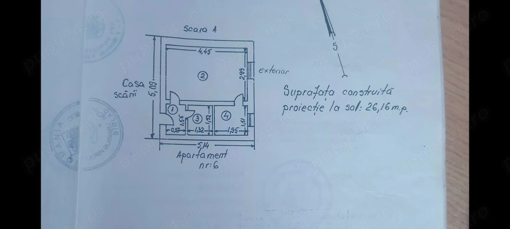Garsonieră zona centrală Bârlad 