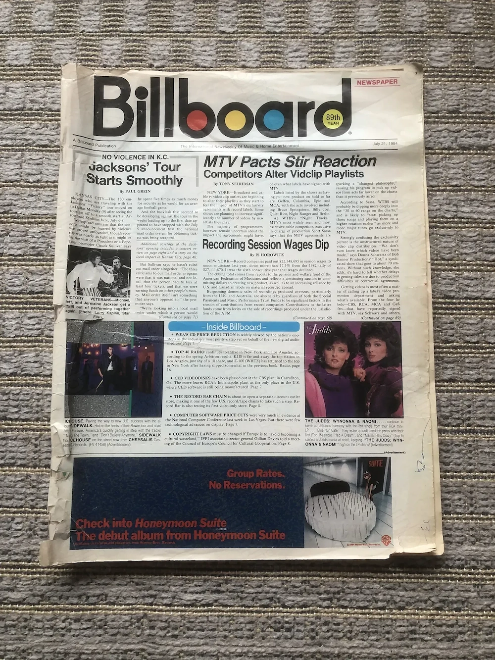 Revista Billboard 21 iulie 1984