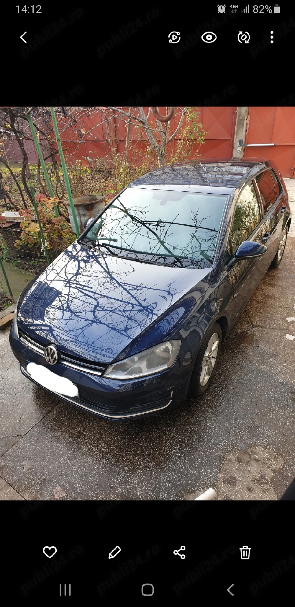 vw golf VII 2013 motor 1,4 TSI, 122cp 