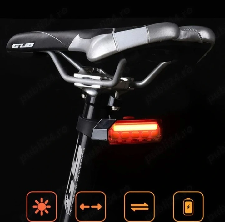 Stop semnalizare wirelees GUB impermeabil usb bicicleta cursiera mtb semnal