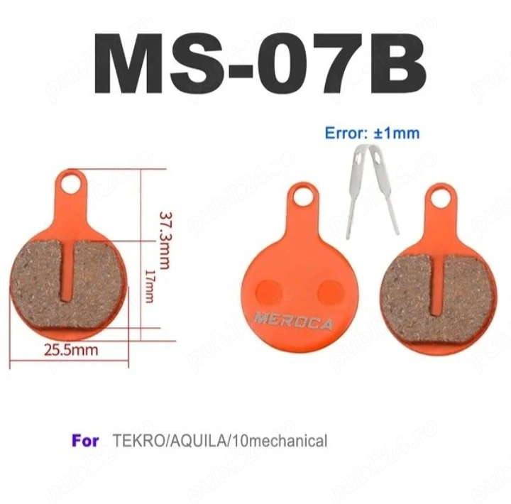 Set placute frana Meroca bicicleta ceramice Tektro Lyra BOL1 BB8 MS07B