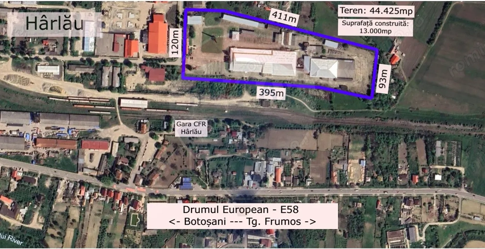 Teren Industrial de Vânzare 4.4 Ha - Zona industrială - Hârlău