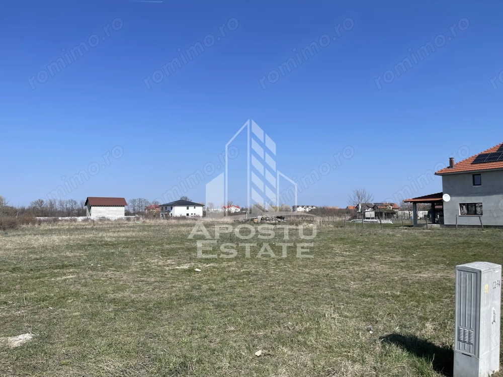 Parcela de vanzare, 804 mp, la 2 minute de primaria Ghiroda Timis