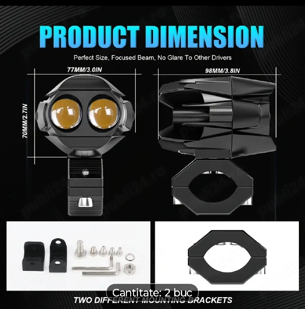Proiectoare motocicleta 