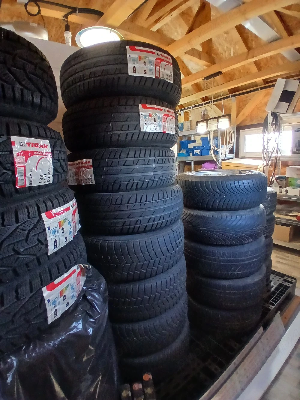580 lei 4 anvelope iarna marca TIGAR 185 65 R15 ,DOT sapt.47/2020