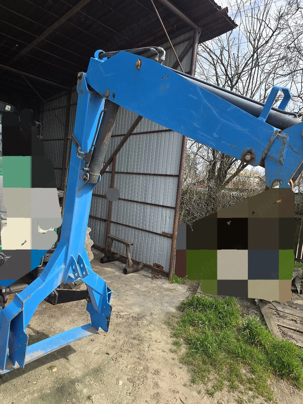 Macara hidraulica big bag, macara tiranti tractor, girafa