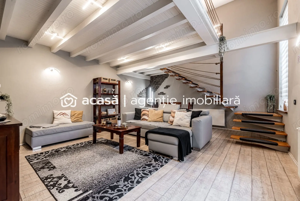 Apartament tip Loft ultracentral | parter | 90 mp | pe 2 niveluri