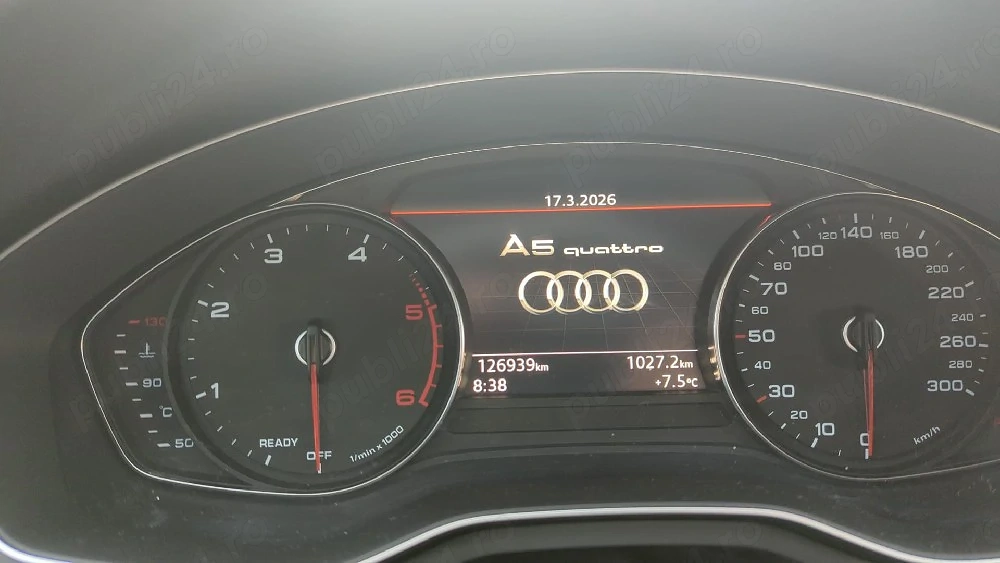 Audi A5 sportback quatro, diesel, 127000km, 2017