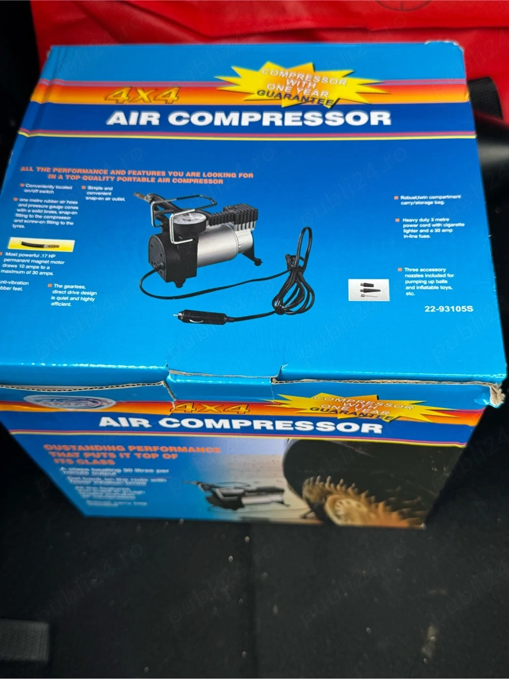 Compresor auto 12V portabil 4x4 – NOU