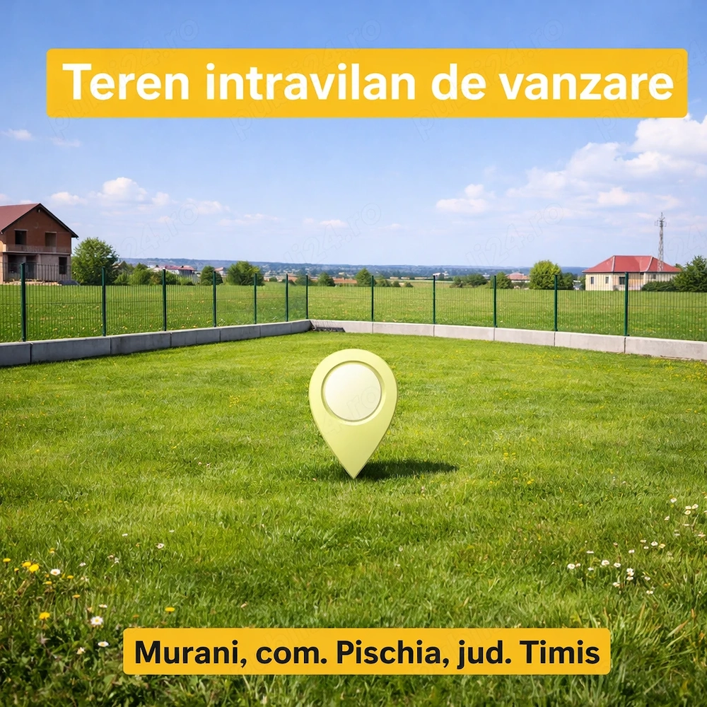 Teren intravilan 1440 mp Murani   aproape de Timișoara