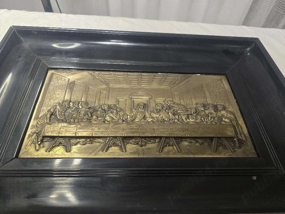 Basorelief vintage "Cina cea de taină"