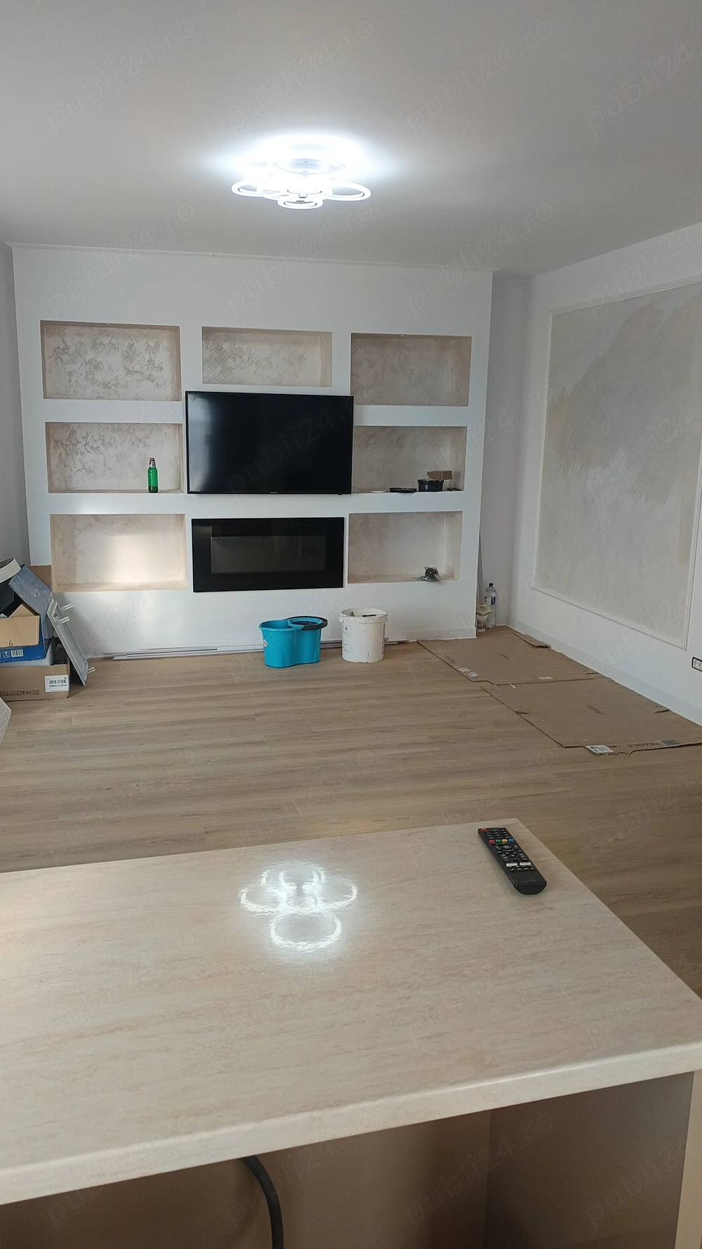 Tencuieli mecanizate pe baza de nisip, glet, interior la cheie