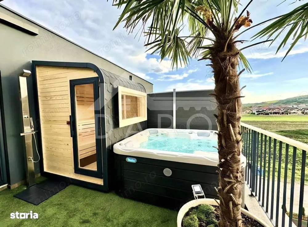  PENTHOUSE DE ÎNCHIRIAT | 200 mp | SPA (Jacuzzi + Saună) | 2 Nivele