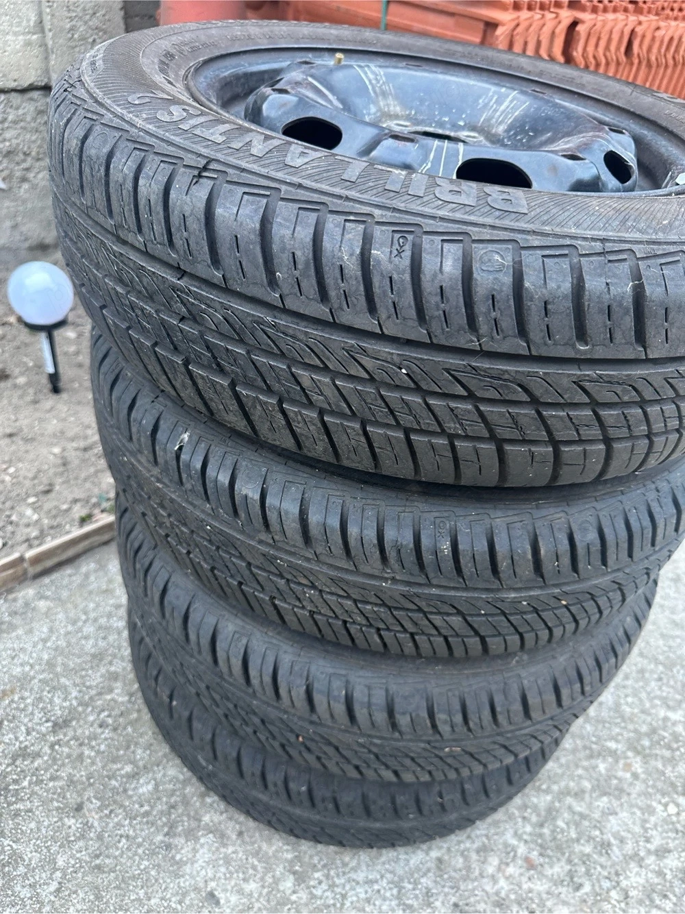 Set jante R14 anvelope 165 70 r14