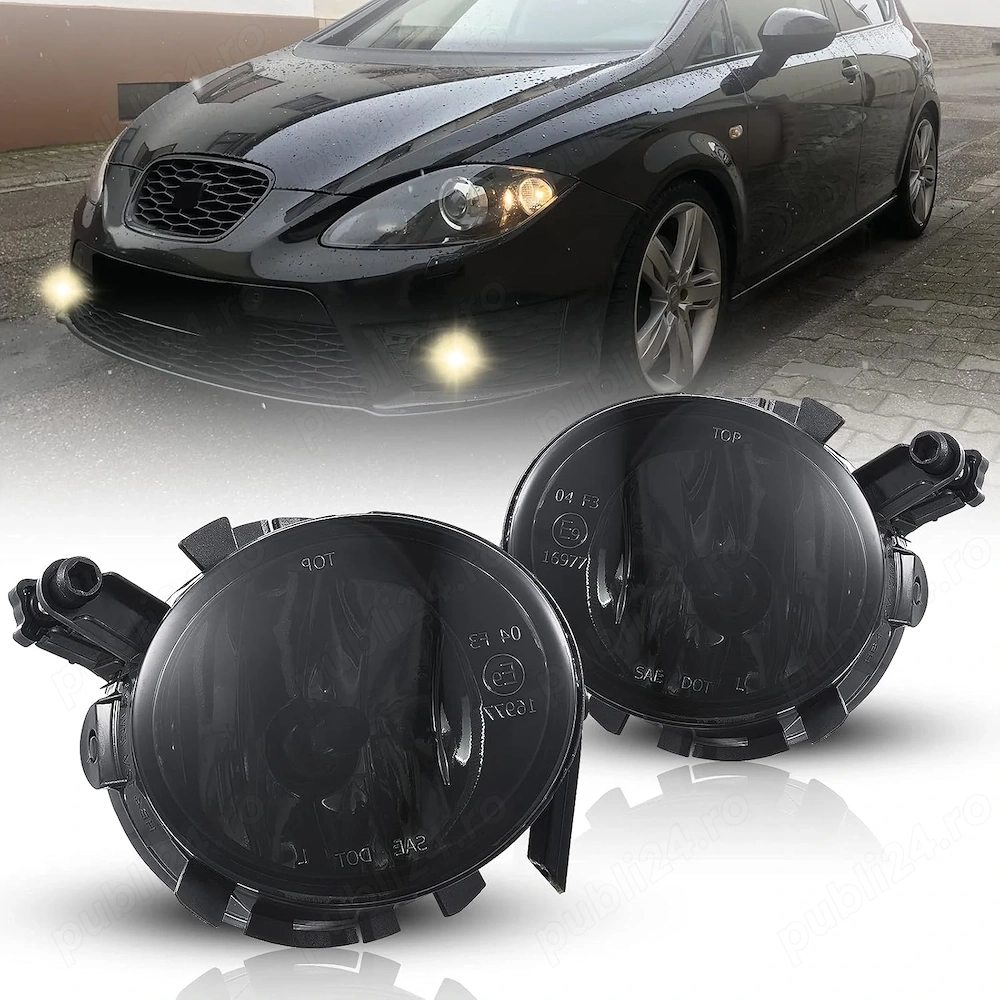 Proiectoare faruri ceata Seat Altea Toledo Leon Ibiza fumuriu NOU