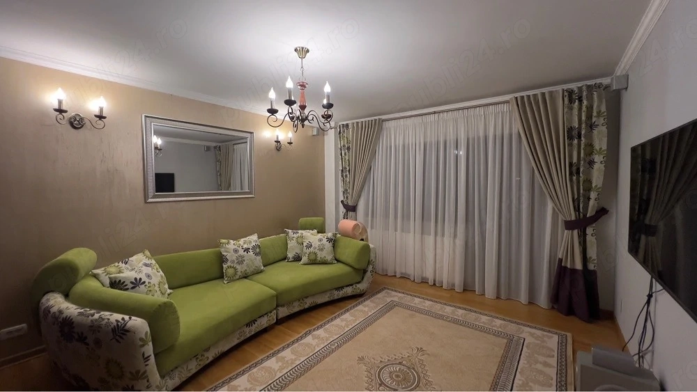 Inchiriez apartament 3 camere complet mobilat