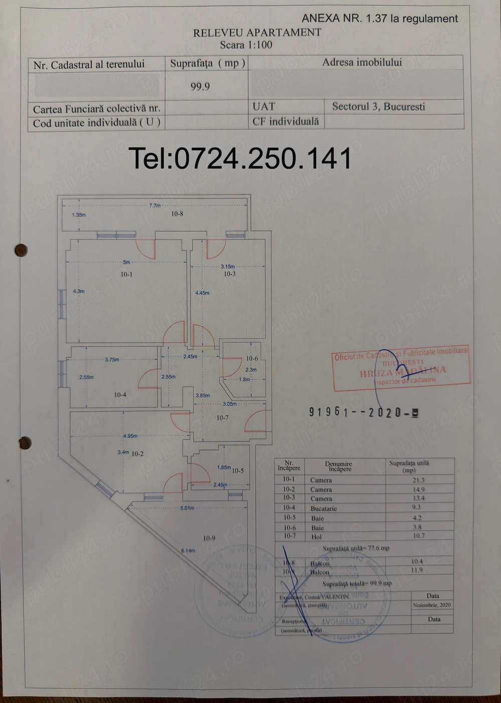 Apartament 3 Cam decomandat | Bloc Boutique | Piața Muncii   Decebal