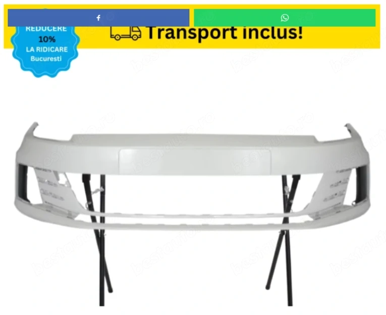 Bara fata VW Scirocco 2008-2014 Alb LB9A VOPSITA