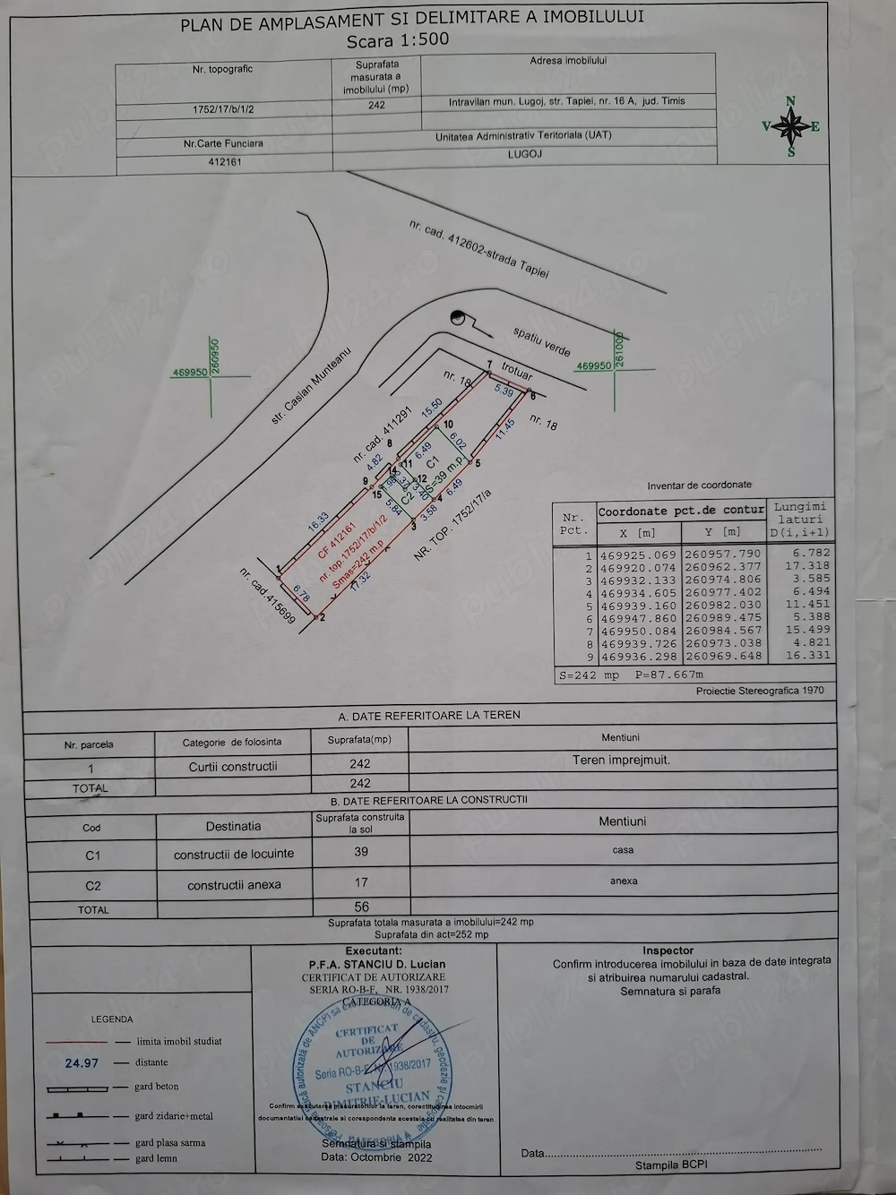 Vand teren intravilan.