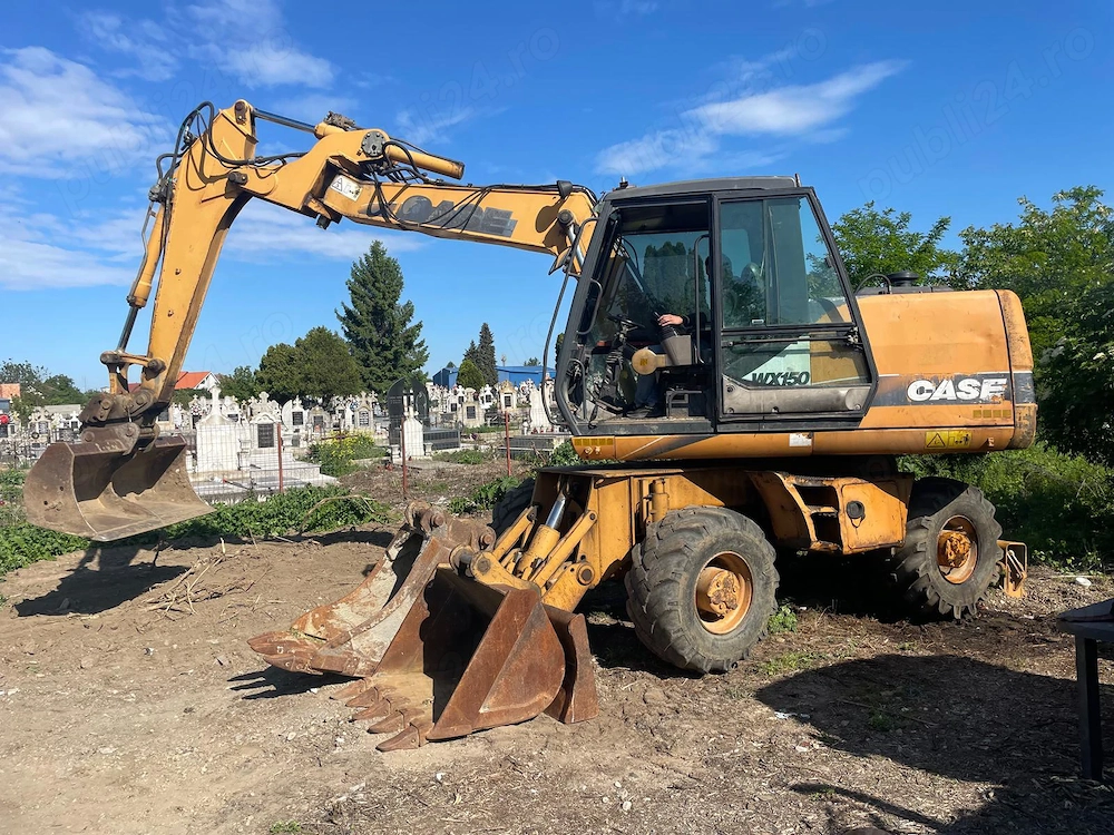Excavator CASE pe roti, buldoexcavator si Bobcat excavator Yanmar