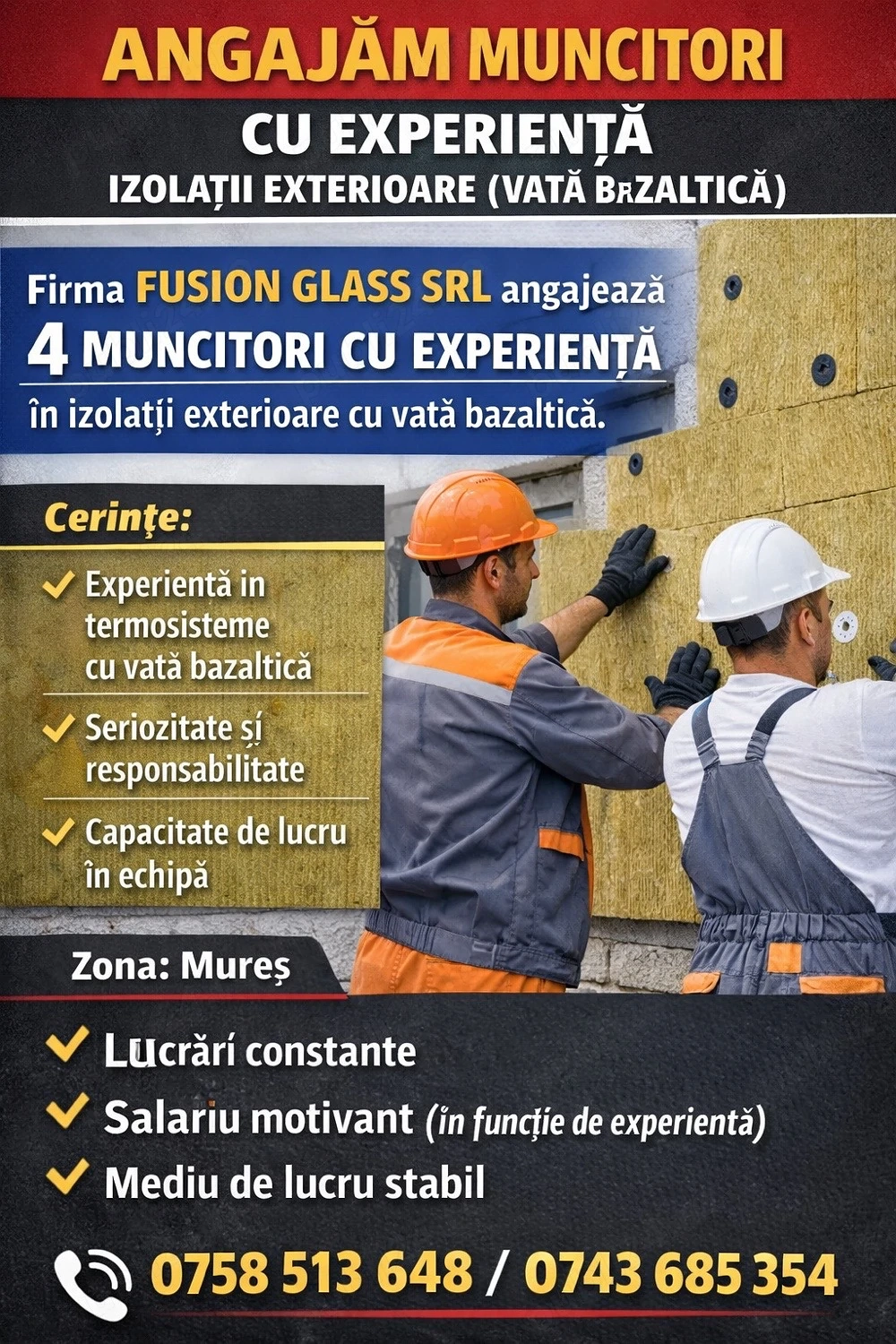 Muncitori Izolatii exterioare 