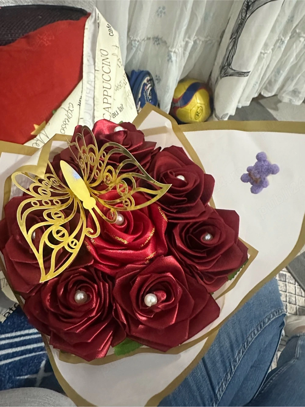 buchete trandafiri satin 